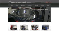Desktop Screenshot of casagrandeingranaggi.it